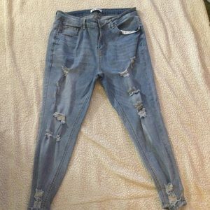Blue Savvy destructed jeans